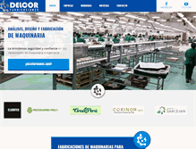 Tablet Screenshot of delcor.com.pe